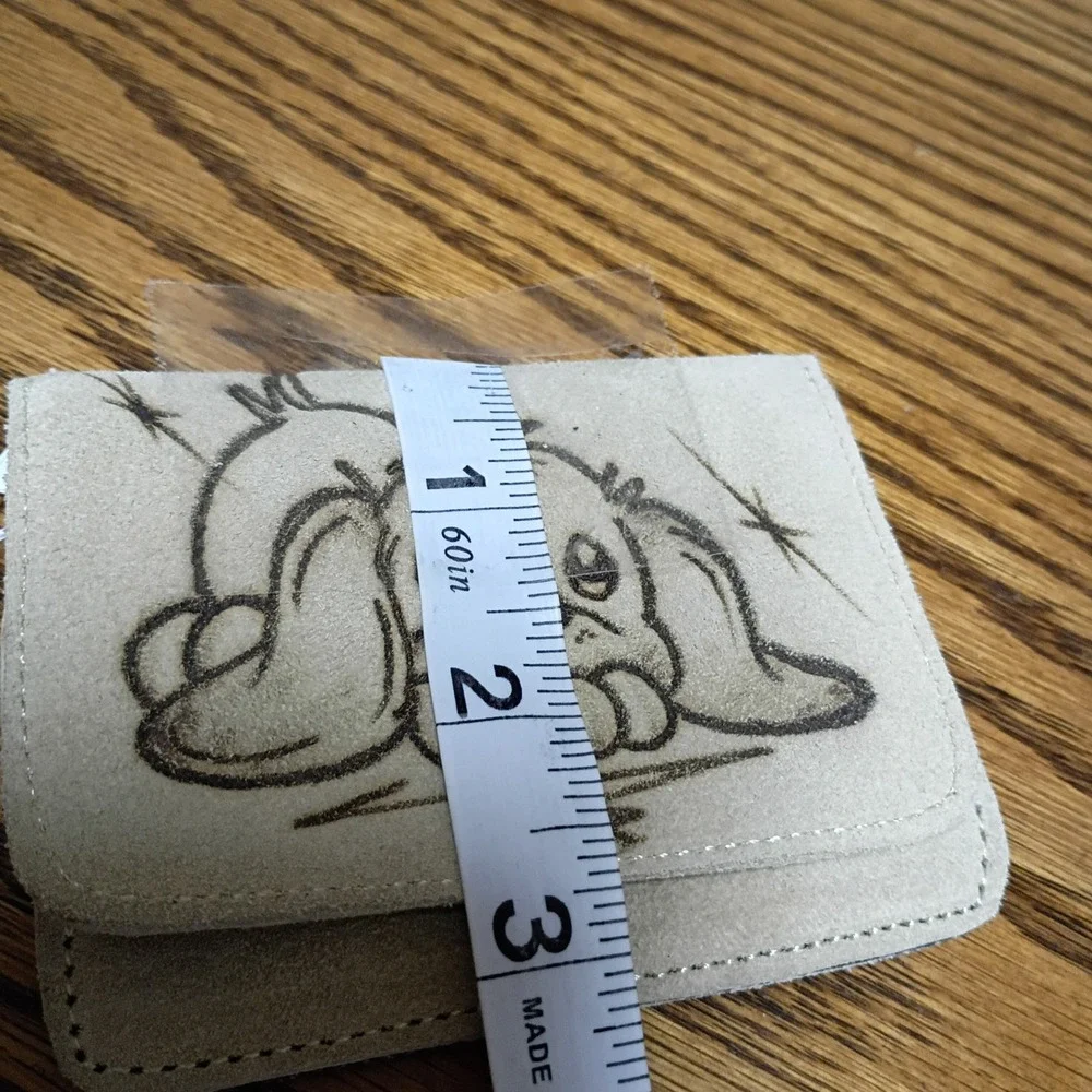 Philip Personalized Suede Leather Kids Wallet Puppy Dog Wood Burned Mexico